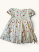 Weißes Tüllkleid mit bunten Blumen-Stickereien Weiß Gr.92/98 | Stella McCartney