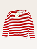 Gestreifter Feinstrick-Pullover mit Rollsaum gr. S/164 | darling harbour