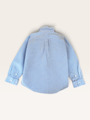 Kinder-Hemd, Blau/Weiß Kariert Gr.7 | Ralph Lauren