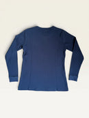 Rippstrick-Pyjama-Set, Marineblau (Henley-Stil) Dunkelblau Gr.152 (Label fehlt) | Petit Bateau
