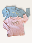 Set: 2 Kinder-Sweatshirt Set (Hellblau & Rosé) Gr.987104 | Stars of Ibiza