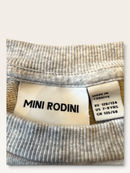 Kinder-Sweatshirt, Grau-Melange mit Herz-Applikation Grau Gr.128/134 | Mini Rodini