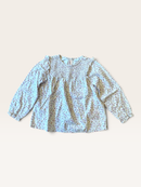 Kinder-Bluse mit floralem Muster & Smock-Details Gr.116 | name it