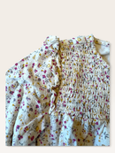Kinder-Bluse mit floralem Muster & Smock-Details Gr.116 | name it