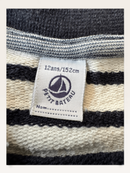 Sweater Weiß / Dunkelblau Gr.12ans/152cm | Petit Bateau