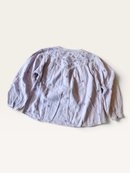 Romantische Musselin-Bluse mit Stickerei & Lochspitze (Flieder / Hellviolett) Gr.10 / 140 | Zara