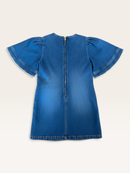 Luxus Denim-Kleid mit Flatterärmeln (Gr. 8) Gr.8 | Chloé