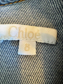 Luxus Denim-Kleid mit Flatterärmeln (Gr. 8) Gr.8 | Chloé