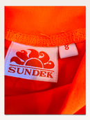 Neon-Oranges UV-Schutz-Shirt mit Marken-Print Gr.8 | Sundek