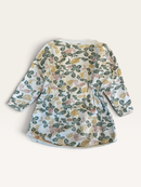 Langarm-Sweatkleid mit floralem Blättermustergr.116 | Petit Bateau