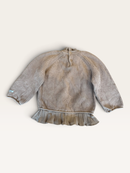 Strickpullover mit Plissee-Schößchen in Altrosa (Gr. 3–4 Jahre / 3-4Y) | Donsje Amsterdam
