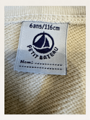 Langarm-Sweatkleid mit floralem Blättermustergr.116 | Petit Bateau
