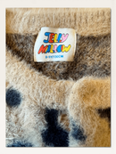 Flauschiger Cardigan im Leo-Look mit Patch (Gr. 8–9 Jahre / 130 cm) | Jelly Mallow