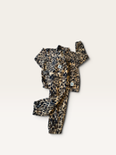 2-Teiler Fleece-Set mit Leoparden-Muster Gr.128/134 | Mini Rodini
