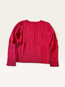 Klassischer Zopfmuster-Pullover in leuchtendem Rot Gr.M (8-10) | Ralph Lauren