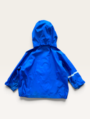 Wasserdichte Kinder-Regenjacke mit Kapuze in Blau (Gr. 80) | CeLaVi