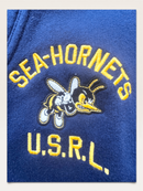 Sweat-Cardigan „Sea-Hornets“ – Sportlicher College-Vibe in dunkelblau Gr.M (10-12) | Polo Ralph Lauren