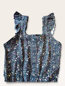 Jumpsuit Dunkelblau mit Blumenmuster Gr.128 | name it
