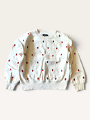 Sweatshirt mit Erdbeer-Stickerei Gr.12 | Monoprix