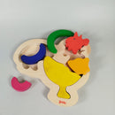 Goki Holzpuzzle-Bundle: Schmetterling & Hahn