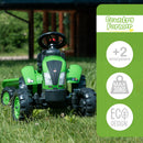 FALK Trettraktor Country Farmer mit Anhänger – Kinderfahrzeug ab 2 Jahren | Grün | Neu, in OVP