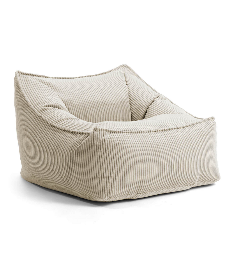 mokebo 'Der Lümmel' Sitzsack Sessel Cord XXL Sitz Kissen Cord Sessel Beige