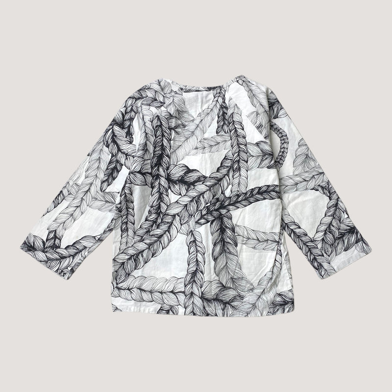 Vimma woven shirt, white &amp; black | 120cm