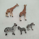 Schleich Bundle Safari Set von 5 Giraffen & Zebras