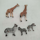 Schleich Bundle Safari Set von 5 Giraffen & Zebras