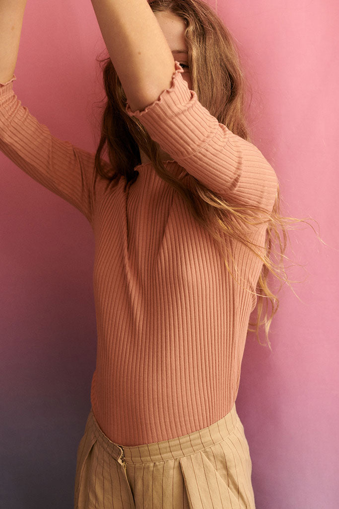 Tina Longsleeve in dusty pink für Kinder