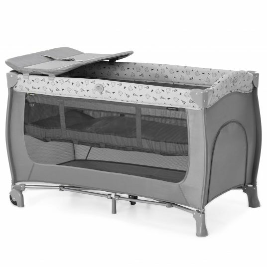 Hauck Reisebett Sleep'n Play Center mit Wickelauflage Reisebett Bett Nordic Grey