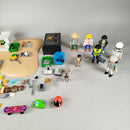 Konvolut Playmobil Fahrzeuge & Marktszene ca. 1,0 kg, gebraucht, ab 3 Jahre 