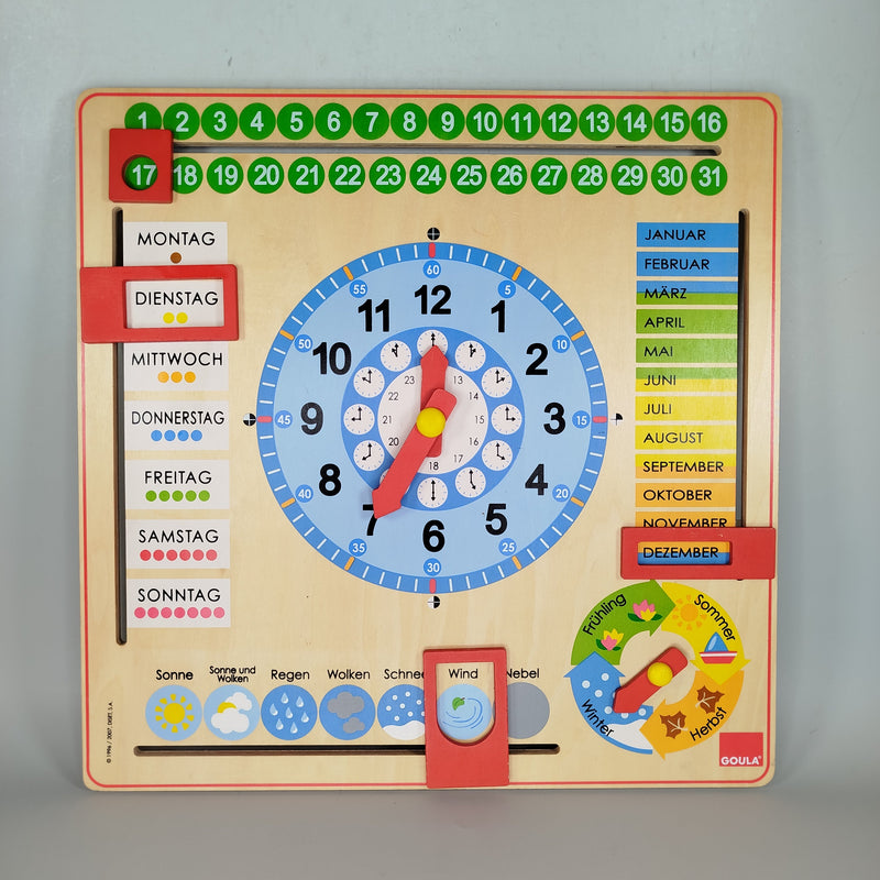 VTech, Goula Lern-Laptop und Holz-Lernkalender mit Uhr