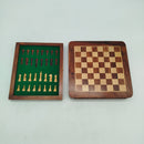 Holz Schachspiel klappbar mit Figuren & Box