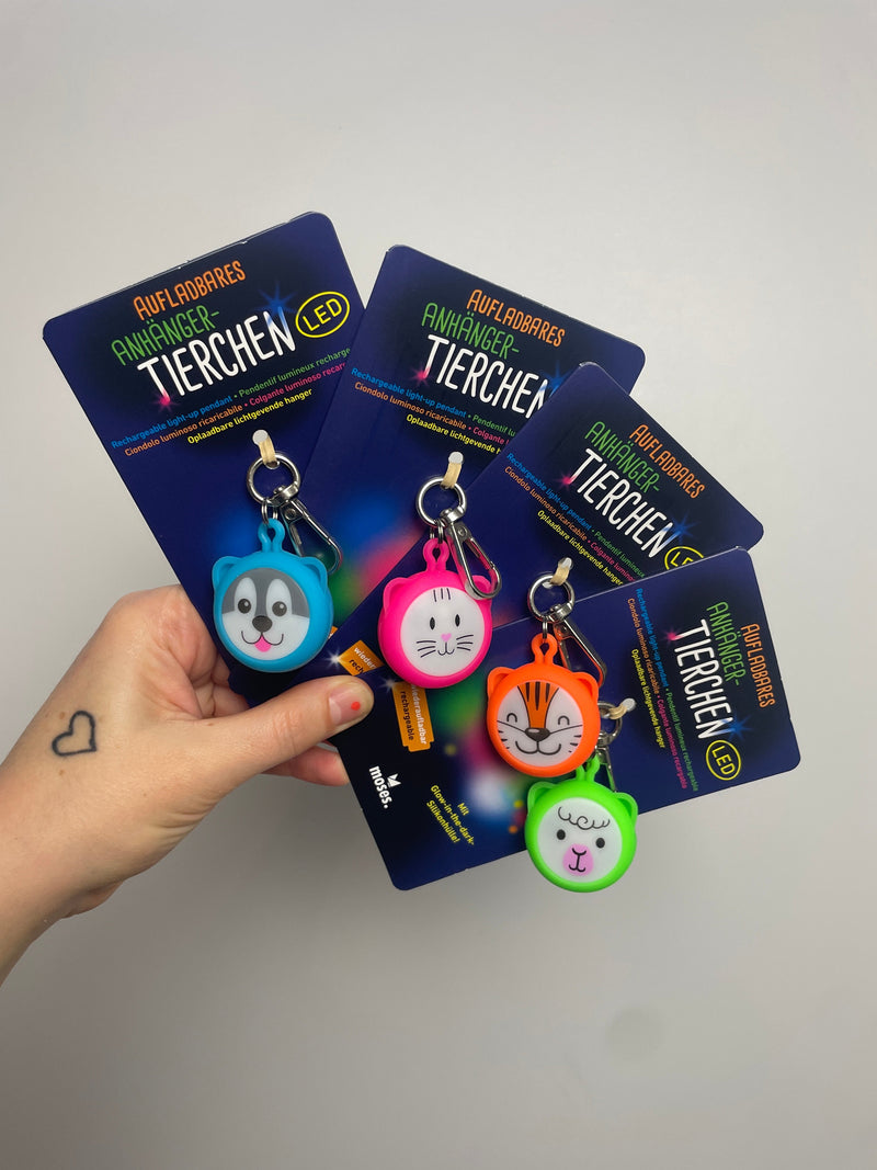 Aufladbares Anhänger • Tierchen LED