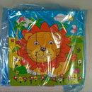  Holzpuzzle Set - Tiere & Autos - Set aus 3