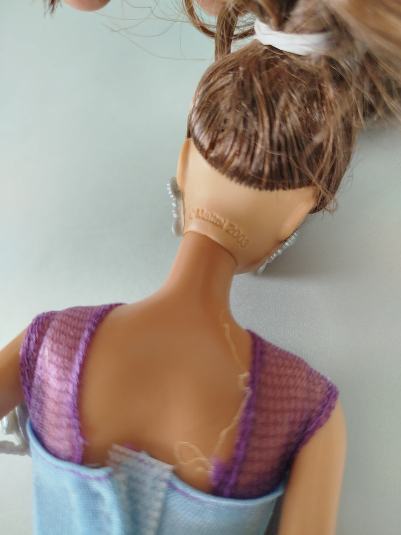 Mattel Modepuppe – Purpur und Blau Kleid