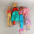 Mattel Puppen-Set – 6 Mode- & Meerjungfrauenpuppen