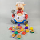 Markenlos Spielset- Prinzessinnen-Schloss & Schweine-Fütterspiel