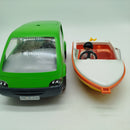 Spielset Auto Boot & Anhänger mit Zubehör