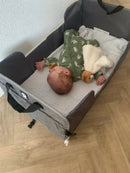 Beistellbett-Reisebett Grey Melange faltbar ab 0 Monaten