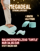 MEGADEAL – BALANCIER-SCHILDKRÖTE + GRATIS LILLY PADS