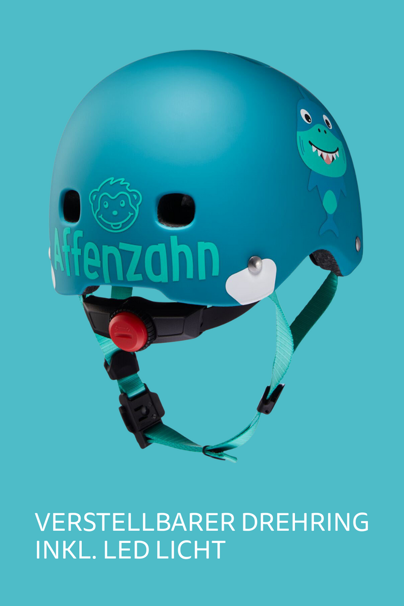Micro Helm Shark by Affenzahn - Kinderhelm 48–56 cm | Scooter, Rad & Skate