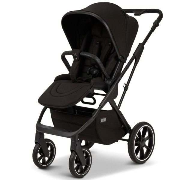 Moon Kombikinderwagen Piu 633 black matt Kinderwagen Babywanne zusammenklappbar