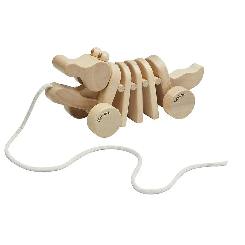 pull-along toy crocodile