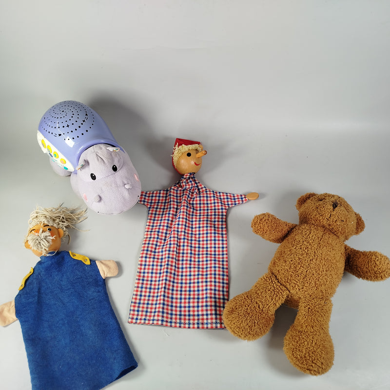  Schlafbegleiter Hippo & Handpuppen-Set