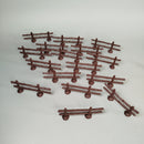 DDR Tierfiguren Set von 10 Bauernhoftieren mit Zaunelementen