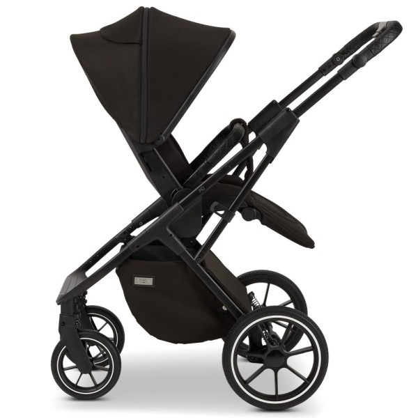 Moon Kombikinderwagen Piu 633 black matt Kinderwagen Babywanne zusammenklappbar