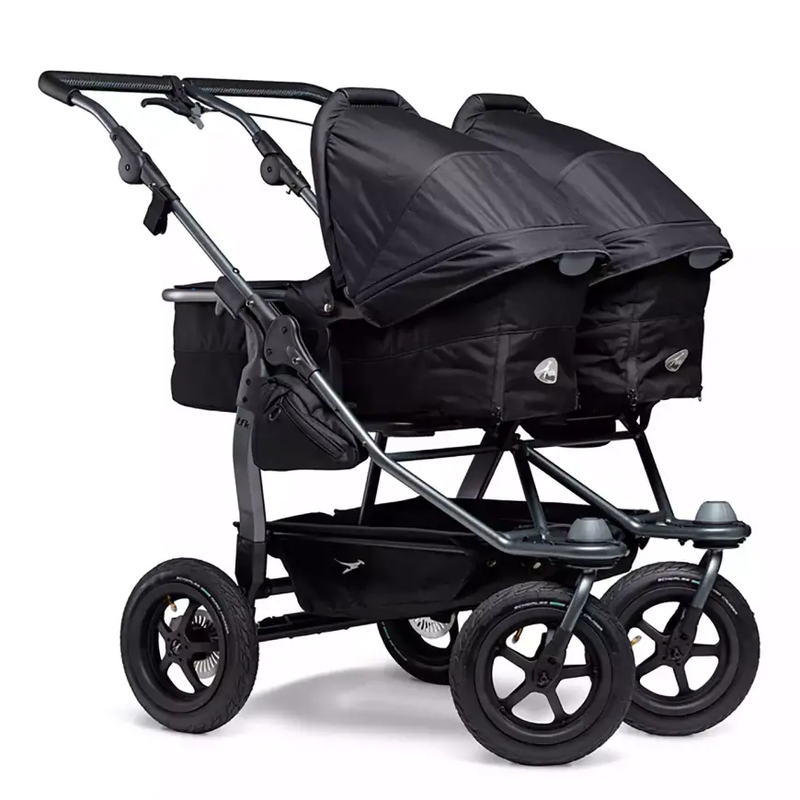 TFK duo Kombi Kinderwagen mit Luftrad-Set schwarz Kinderwagen Buggy Wagen Kinder