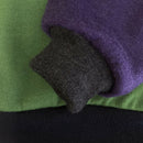 kronjuwel Wollpullover 110/116 grün violett Upcycling